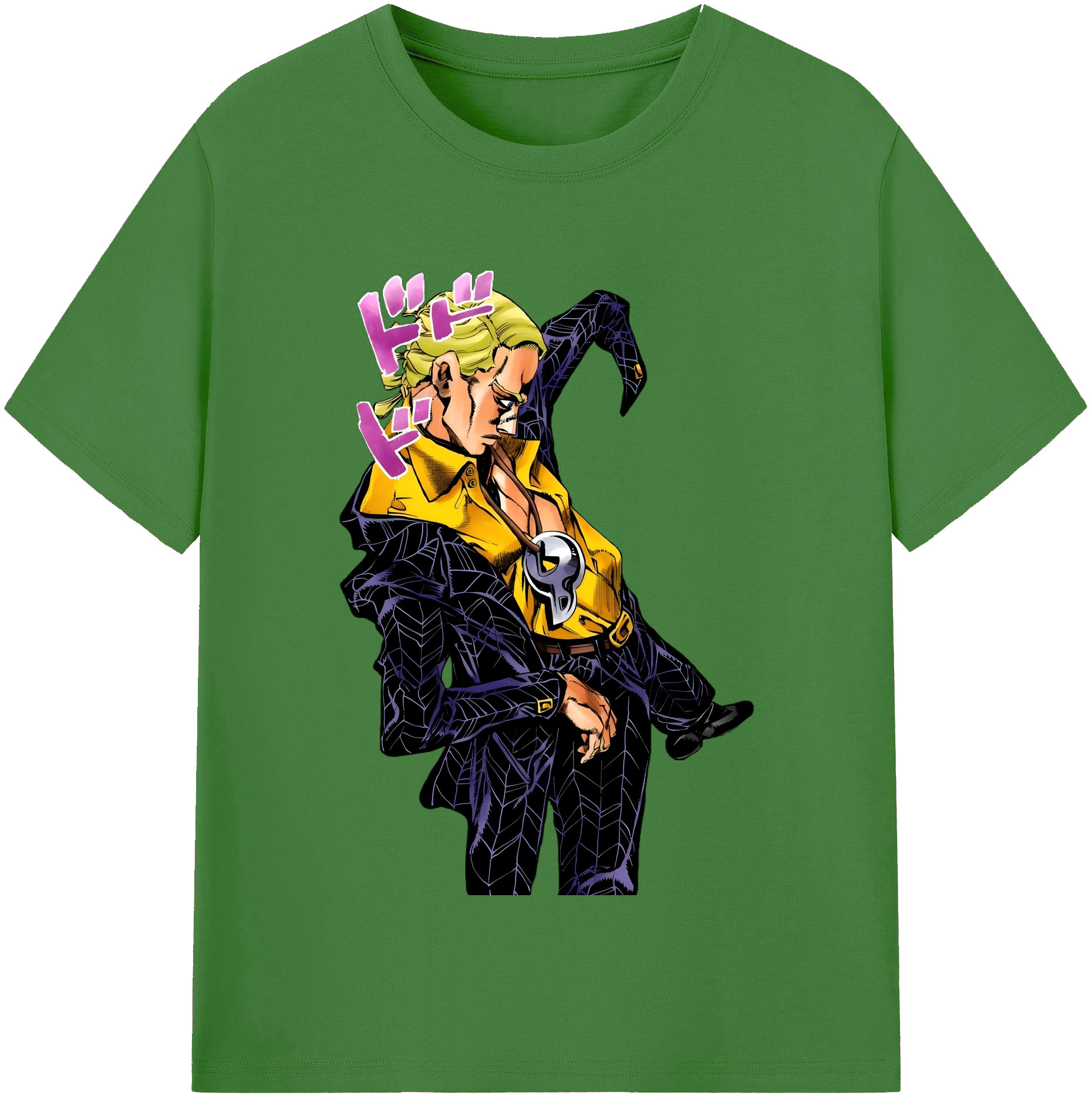 （画像用） ジョジョの奇妙な冒険 プロシュート JoJo's Bizarre Adventure Prosciutto レディースカジュアルプリントTシャツ（綿100％）
